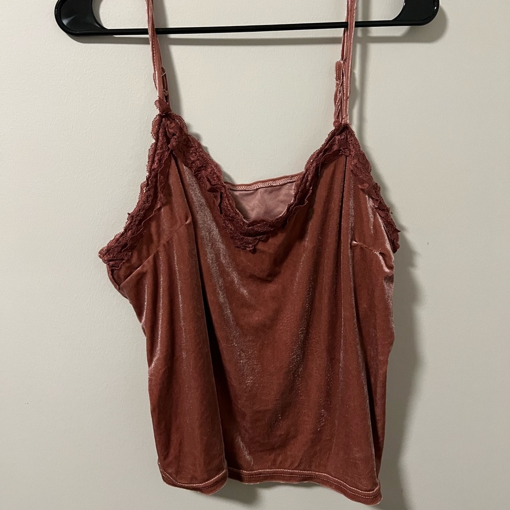 Champagne Velvet Top